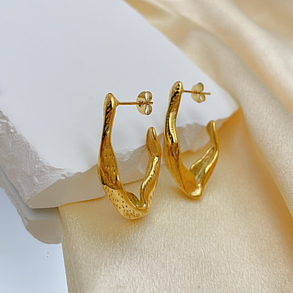 AG Freedom Eagle Wings Stainless Steel Earrings - AGCHEN JEWELRY,earrings