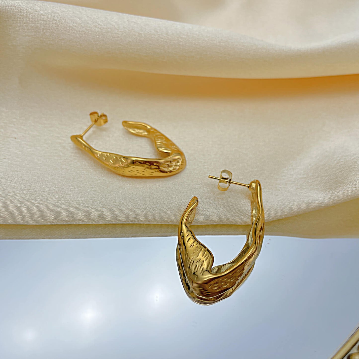 AG Freedom Eagle Wings Stainless Steel Earrings - AGCHEN JEWELRY,earrings