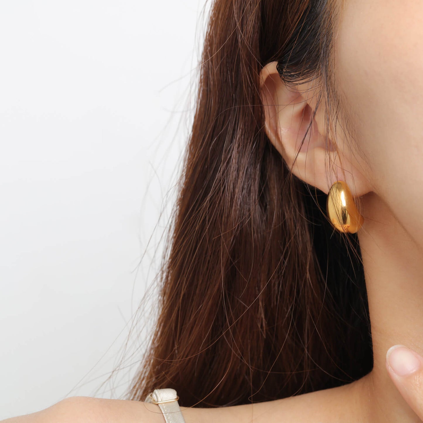 AG Gold Cute & Smart Dolphin Stainless Steel Earrings - AGCHEN JEWELRY,earrings