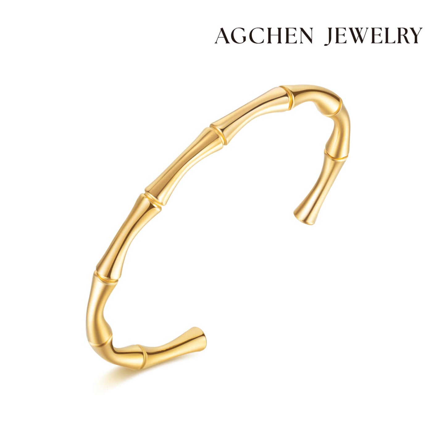 AG Nature Element-Bamboo Adjustable Bangle Bracelet - AGCHEN JEWELRY,bangle, bracelet