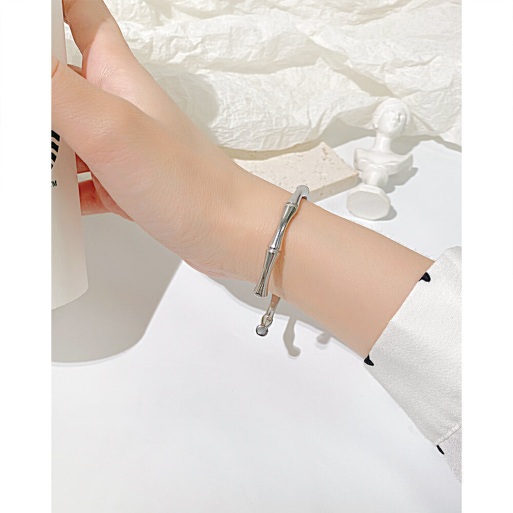 AG Nature Element-Bamboo Adjustable Bangle Bracelet - AGCHEN JEWELRY,bangle, bracelet