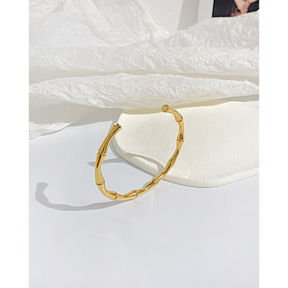 AG Nature Element-Bamboo Adjustable Bangle Bracelet - AGCHEN JEWELRY,bangle, bracelet