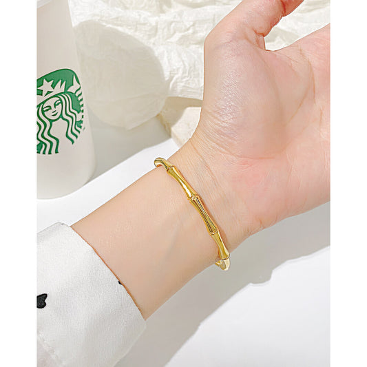 AG Nature Element-Bamboo Adjustable Bangle Bracelet - AGCHEN JEWELRY,bangle, bracelet