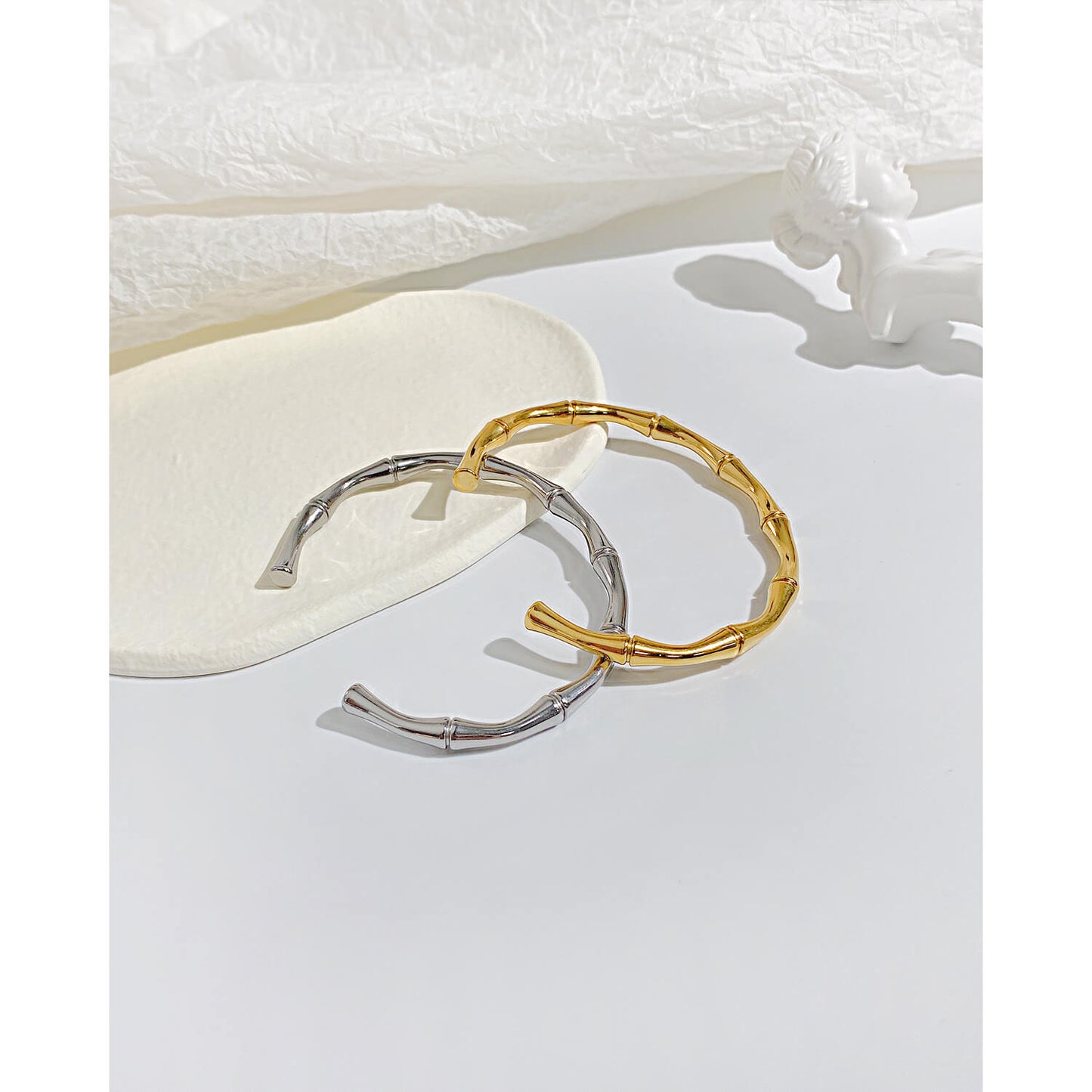 AG Nature Element-Bamboo Adjustable Bangle Bracelet - AGCHEN JEWELRY,bangle, bracelet