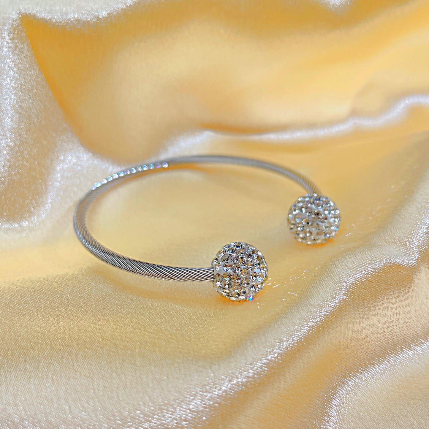 AG Dazzling Double Stars Bangle Bracelet - AGCHEN JEWELRY,bracelet