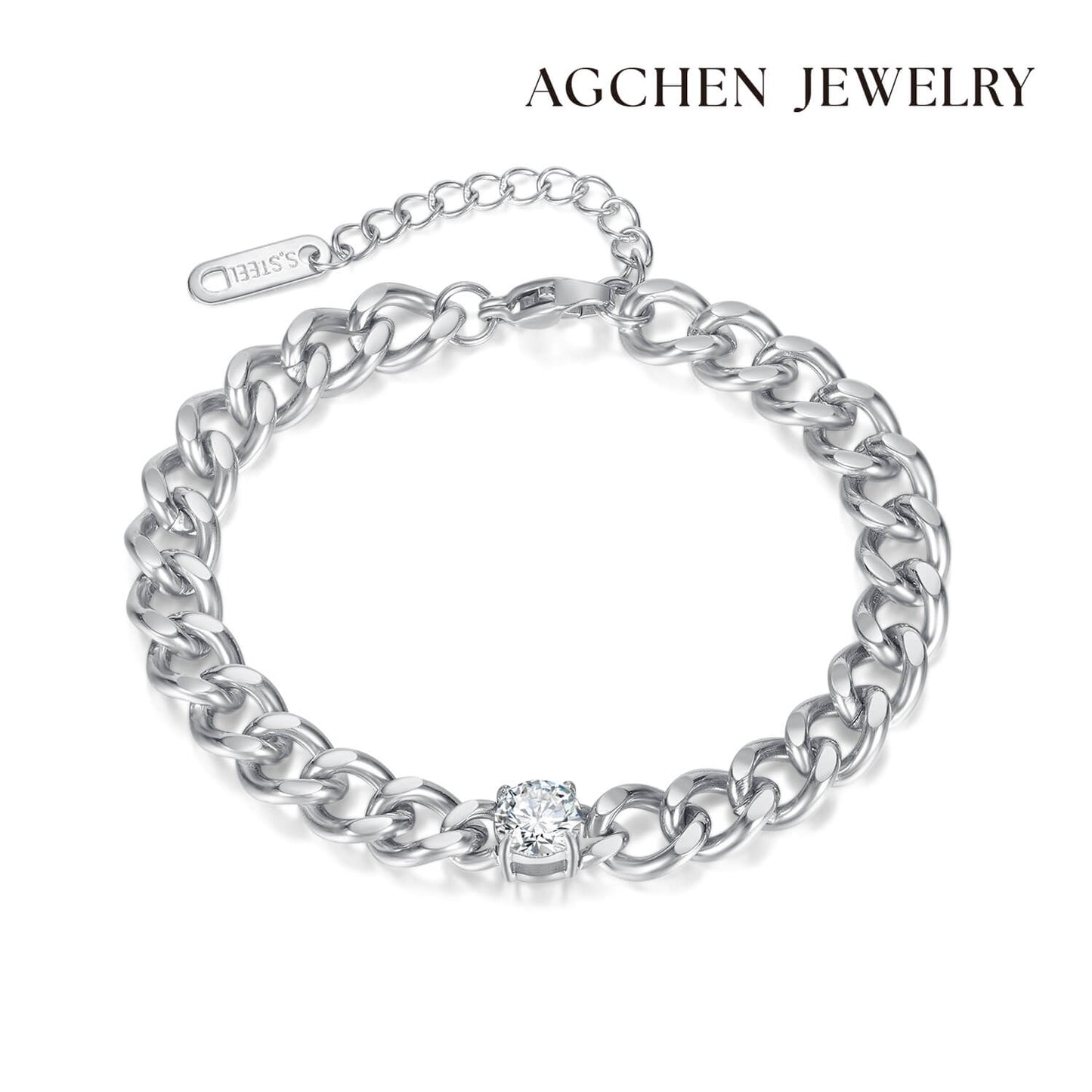 AG Eternal Love Bracelet with Sparkling Zirconia - AGCHEN JEWELRY,bracelet