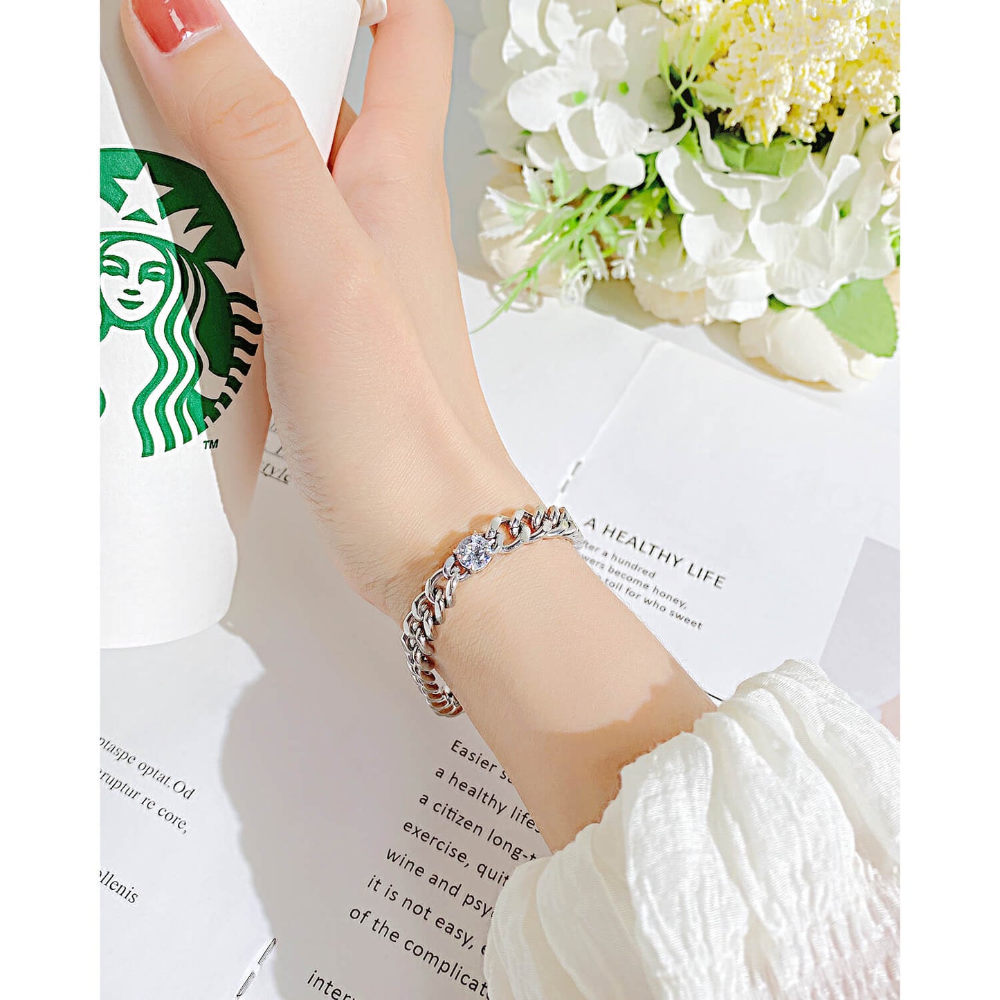AG Eternal Love Bracelet with Sparkling Zirconia - AGCHEN JEWELRY,bracelet