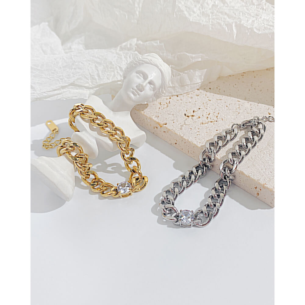 AG Eternal Love Bracelet with Sparkling Zirconia - AGCHEN JEWELRY,bracelet