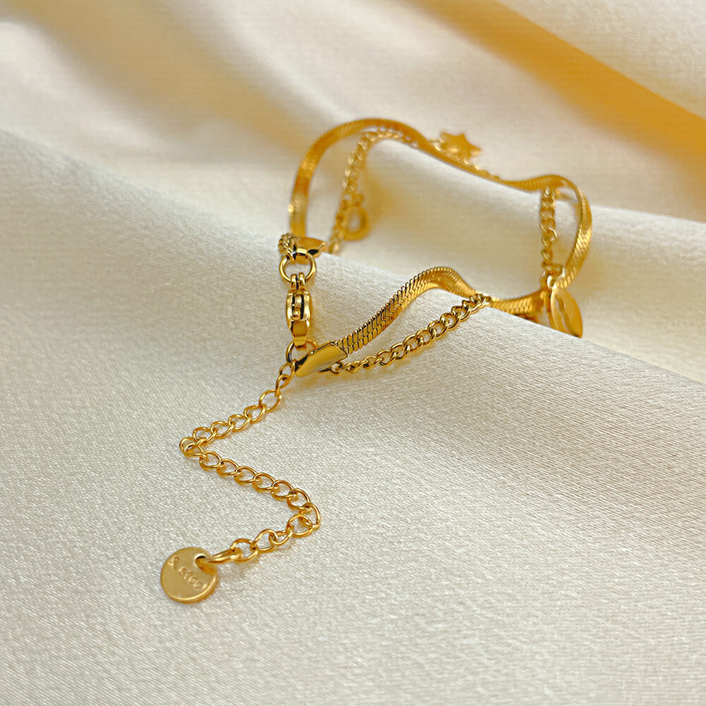 AG Brilliant Starry Bracelet With Cubic Zirconia - AGCHEN JEWELRY,bracelet