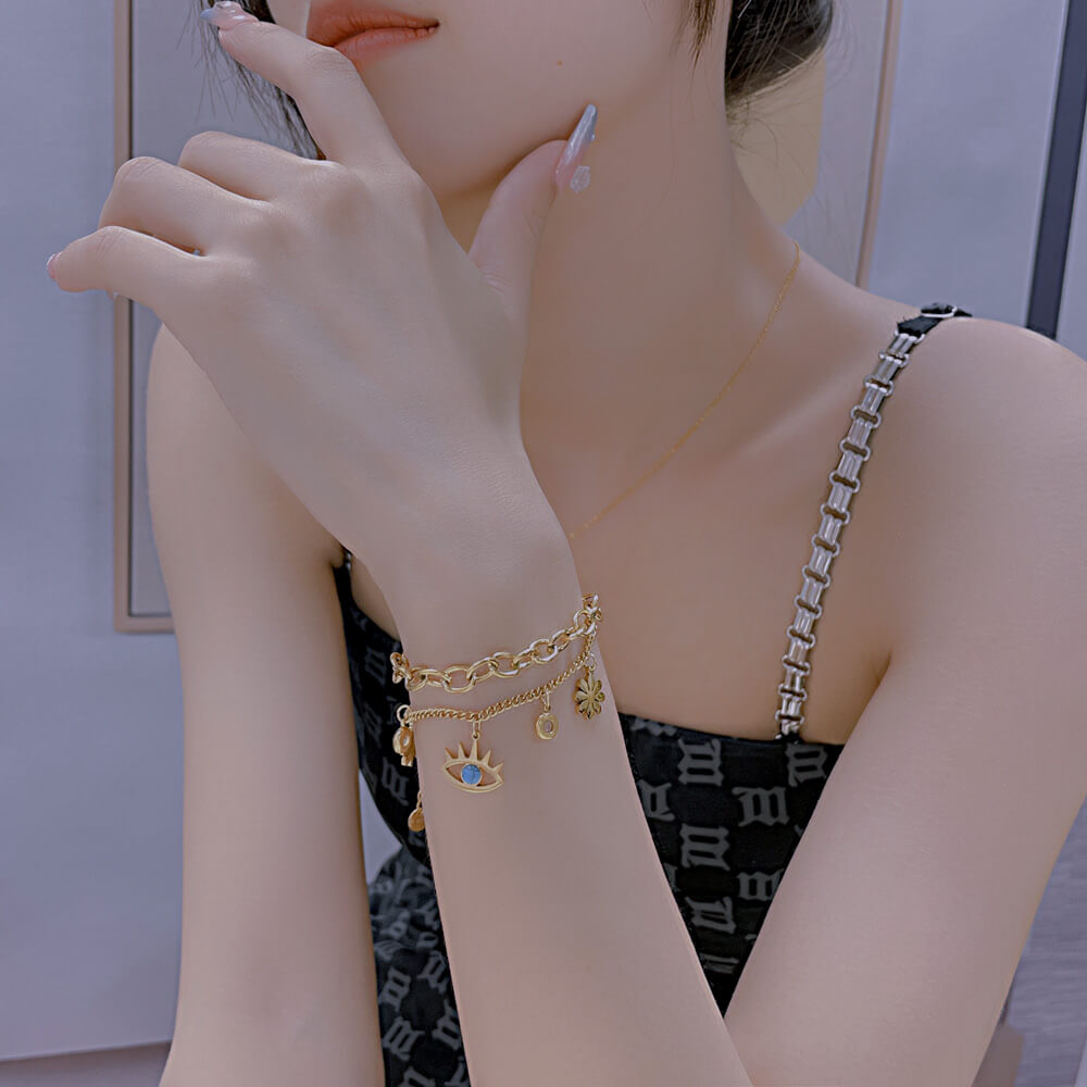 AG Brilliant Starry Bracelet With Cubic Zirconia - AGCHEN JEWELRY,bracelet