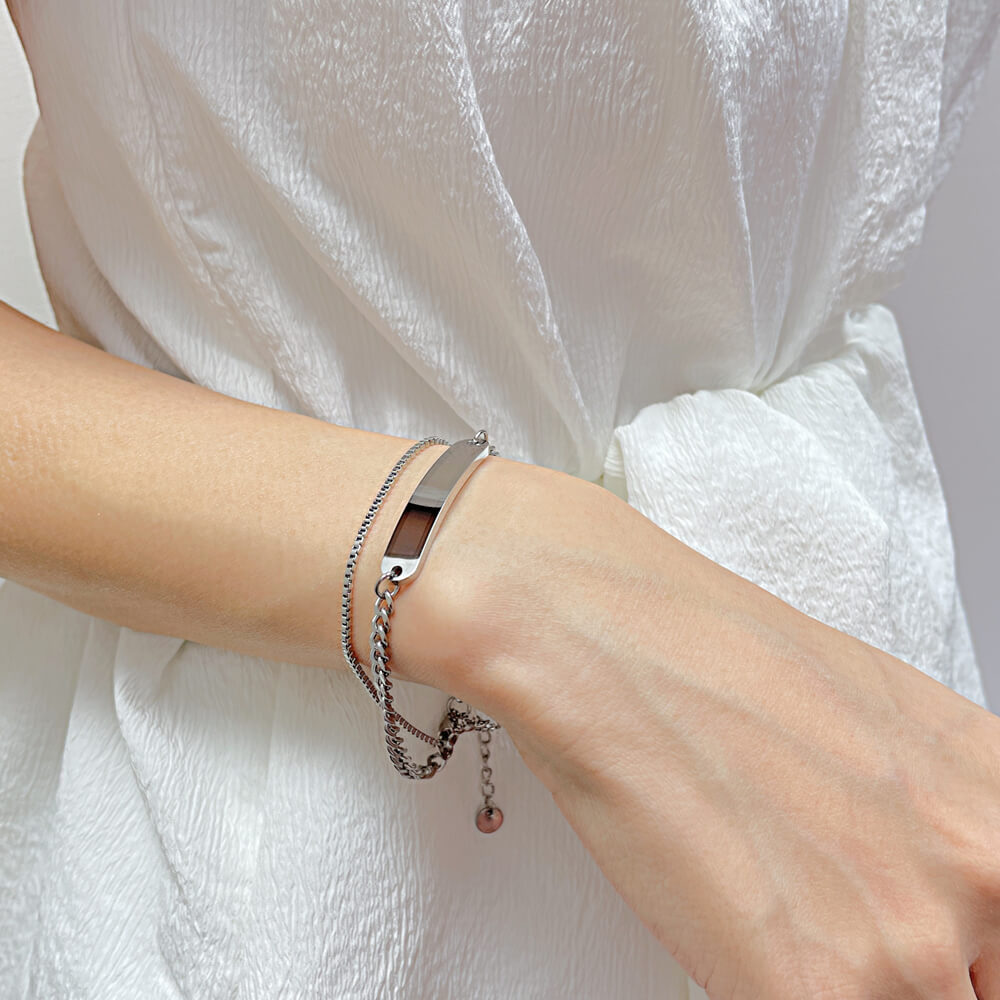 AG Dream Chaser Stainless steel Interlocking Chain Bracelet - AGCHEN JEWELRY,bracelet