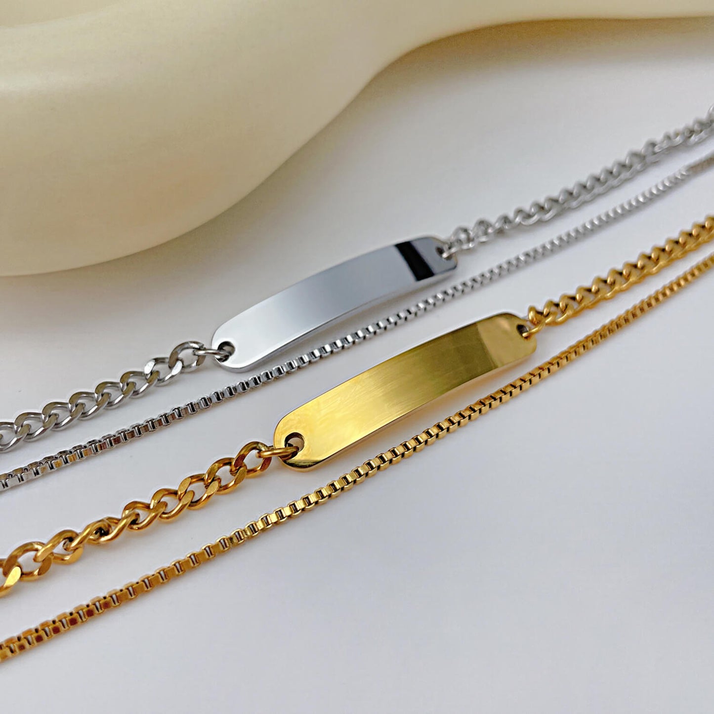 AG Dream Chaser Stainless steel Interlocking Chain Bracelet - AGCHEN JEWELRY,bracelet