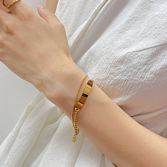 AG Dream Chaser Stainless steel Interlocking Chain Bracelet - AGCHEN JEWELRY,bracelet