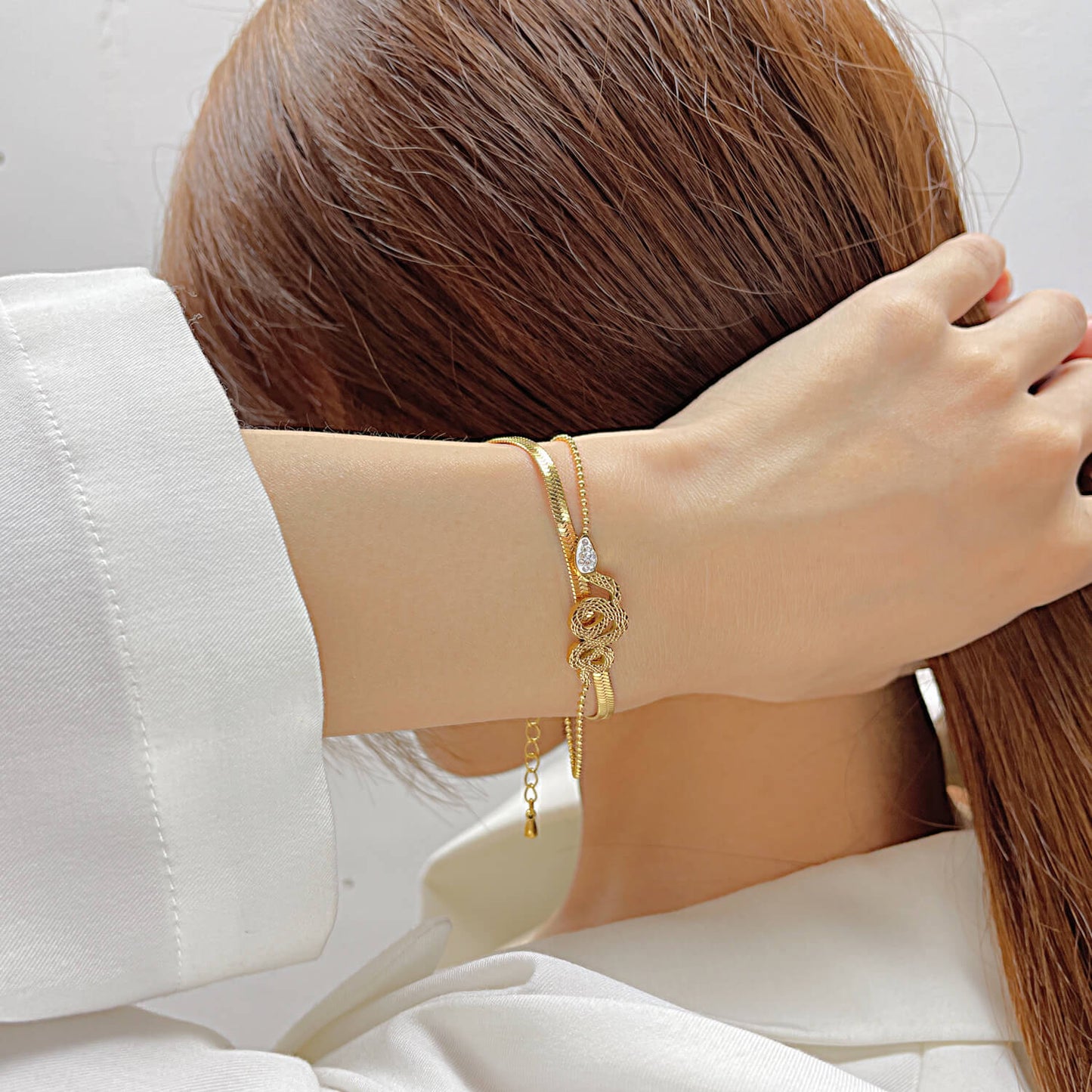 AG Golden Snake-Inspired Bracelet - AGCHEN JEWELRY,bracelet