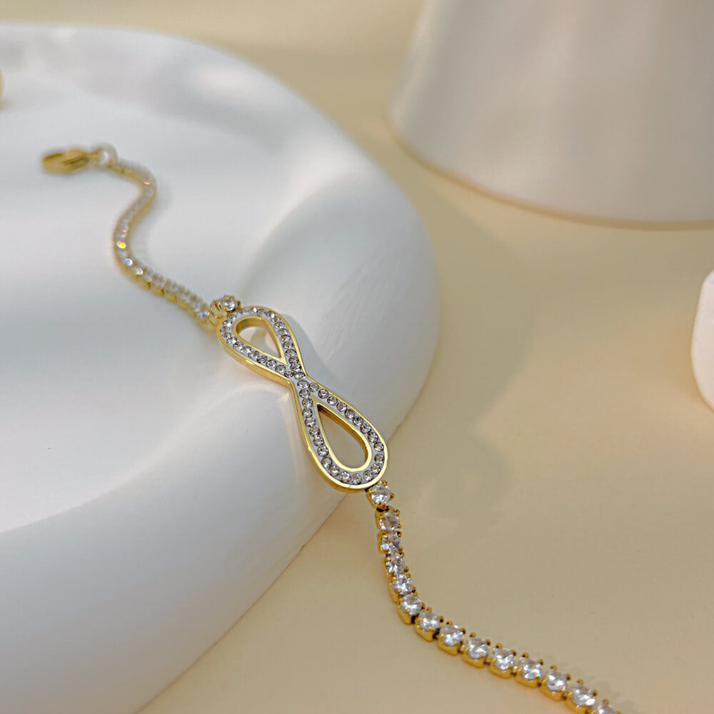 AG Golden Infinite Bracelet of Endless Light - AGCHEN JEWELRY,bracelet