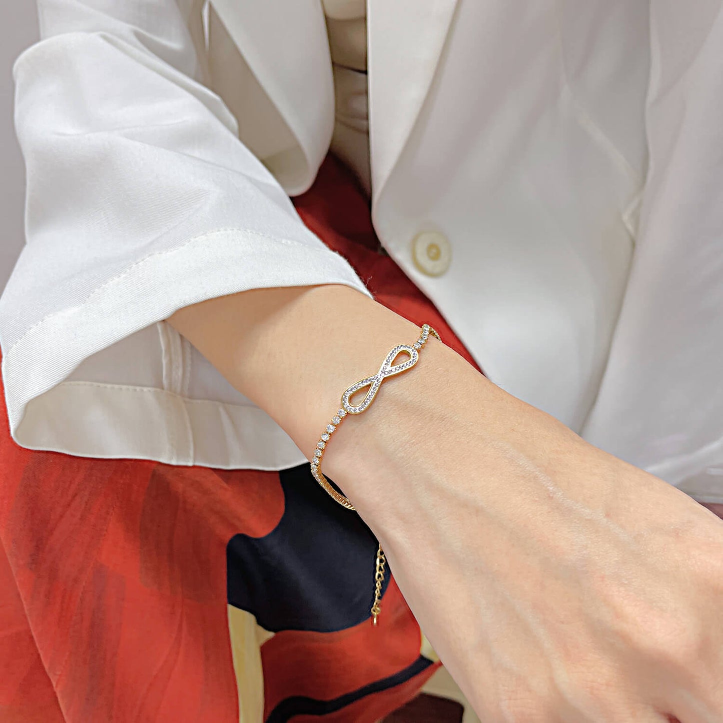 AG Golden Infinite Bracelet of Endless Light - AGCHEN JEWELRY,bracelet