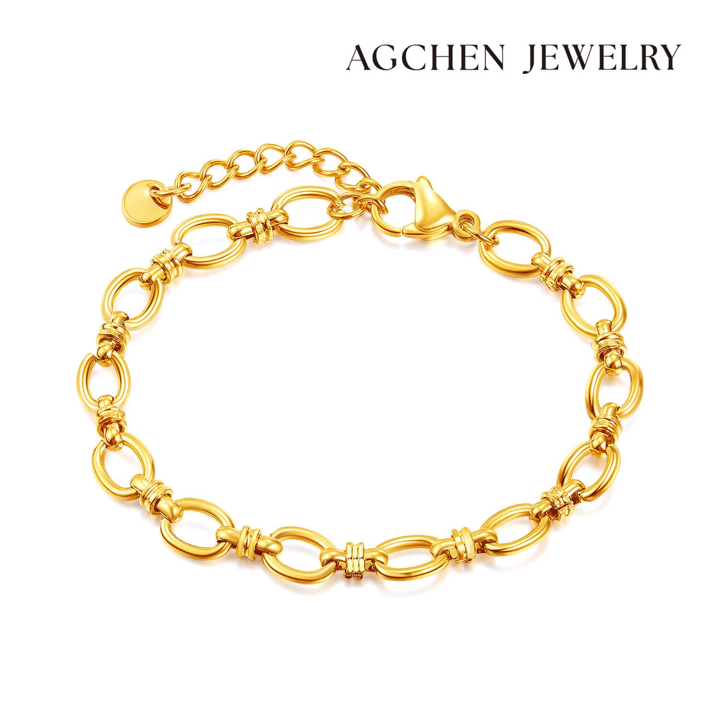 AG Chic & Simple Interlocking Ring Bracelet - AGCHEN JEWELRY,bracelet