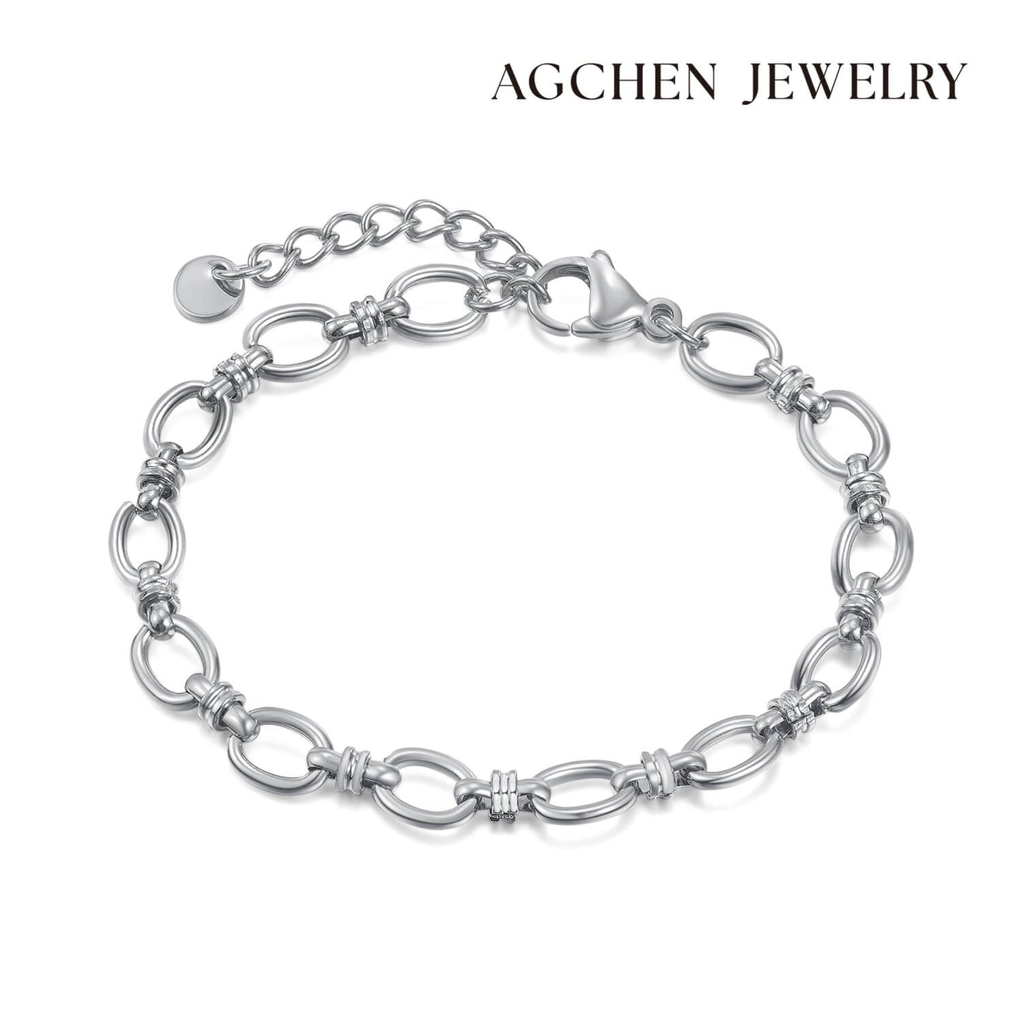 AG Chic & Simple Interlocking Ring Bracelet - AGCHEN JEWELRY,bracelet