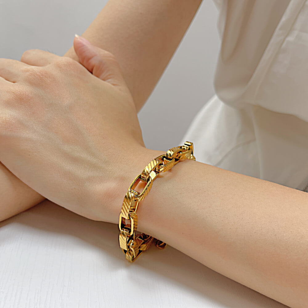 AG Timeless Commitment Curb Chain Stainless Steel Bracelet - AGCHEN JEWELRY,bracelet