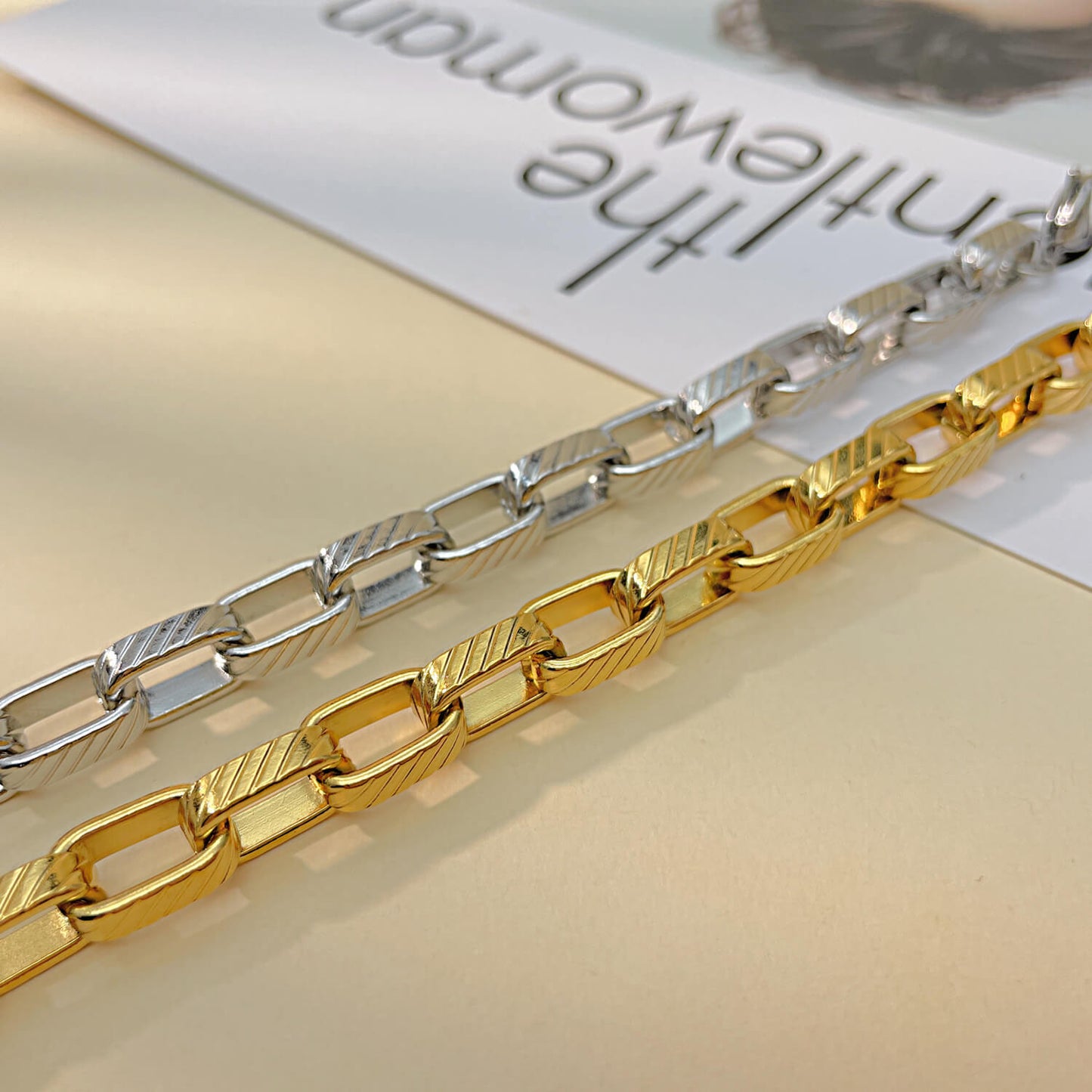 AG Timeless Commitment Curb Chain Stainless Steel Bracelet - AGCHEN JEWELRY,bracelet