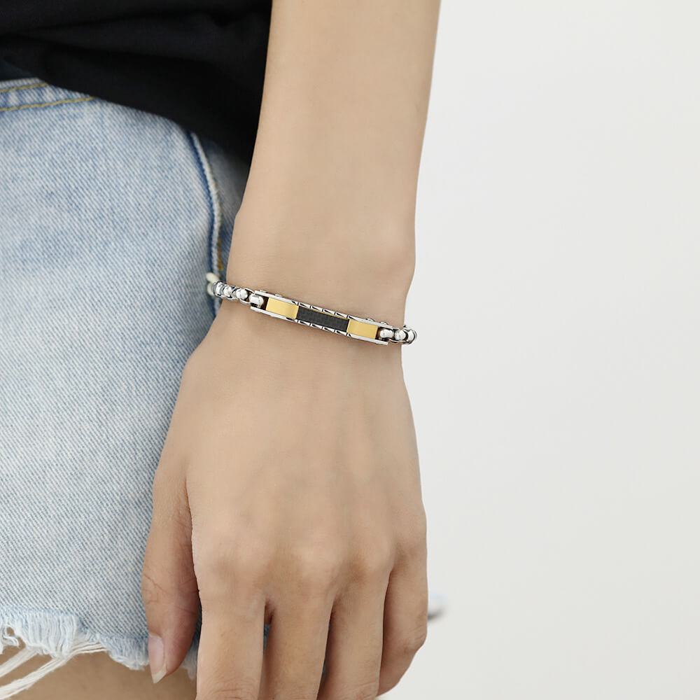 AG Love and Commitment Stainless Steel Bracelet With Vibrant Design - AGCHEN JEWELRY,lover bracelet