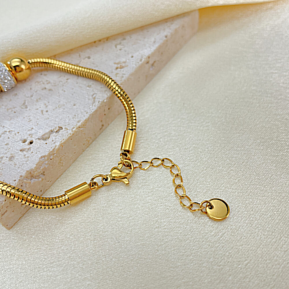 AG Unique Wheel-Like with Cubic Zirconia Bracelet - AGCHEN JEWELRY,bracelet