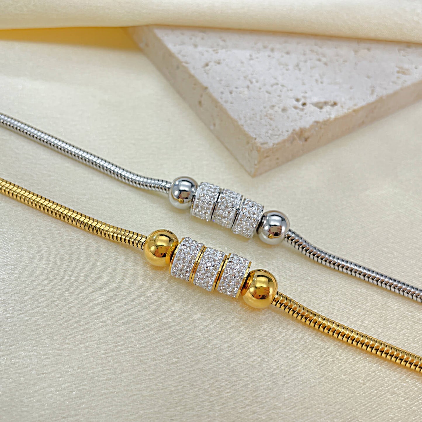 AG Unique Wheel-Like with Cubic Zirconia Bracelet - AGCHEN JEWELRY,bracelet
