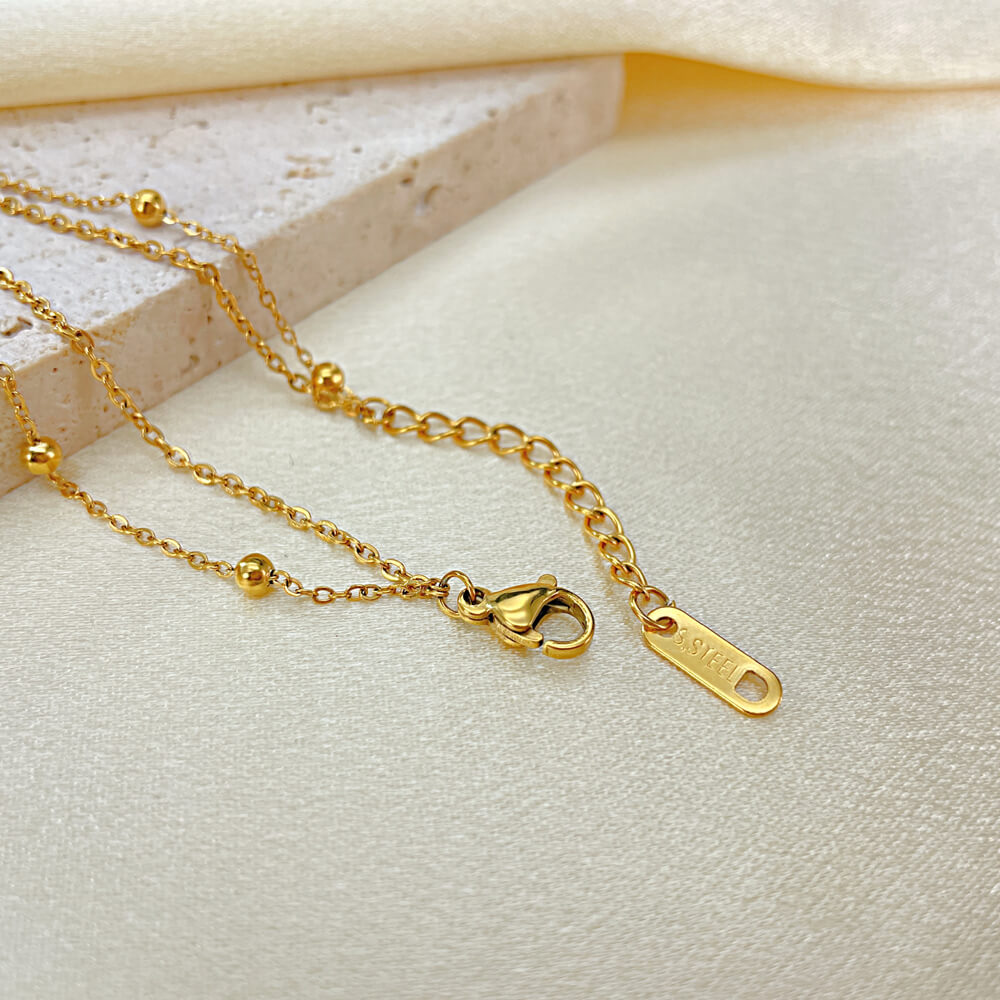 AG Cubic Zirconia-Studded Gold Crossing Rings Bracelet - AGCHEN JEWELRY,bracelet