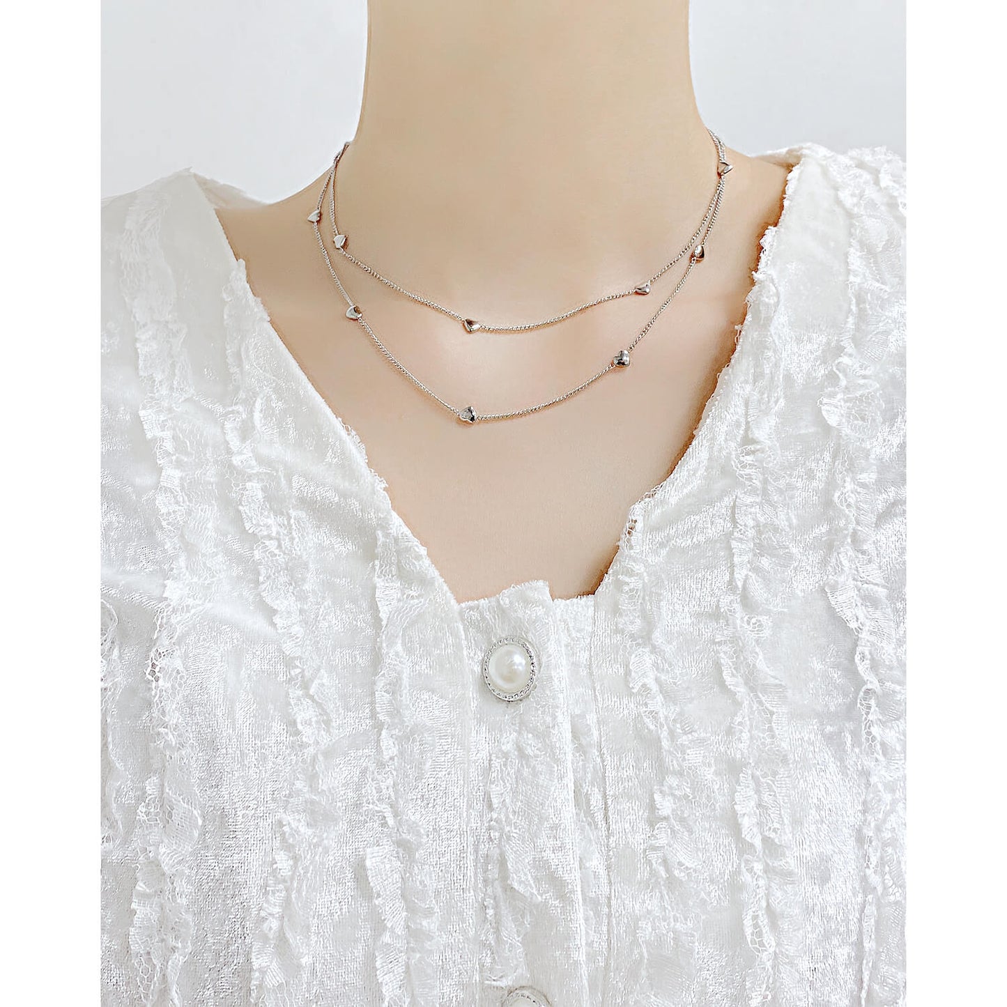AG Lovely Gold Multi-Heart Pendant Necklace - AGCHEN JEWELRY,necklace