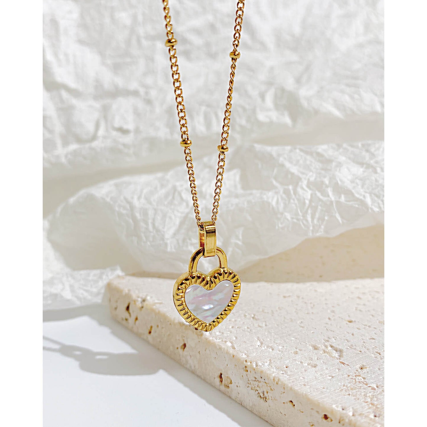 AG Loyalty Black Gold Heart Pendant Necklace - AGCHEN JEWELRY,necklace