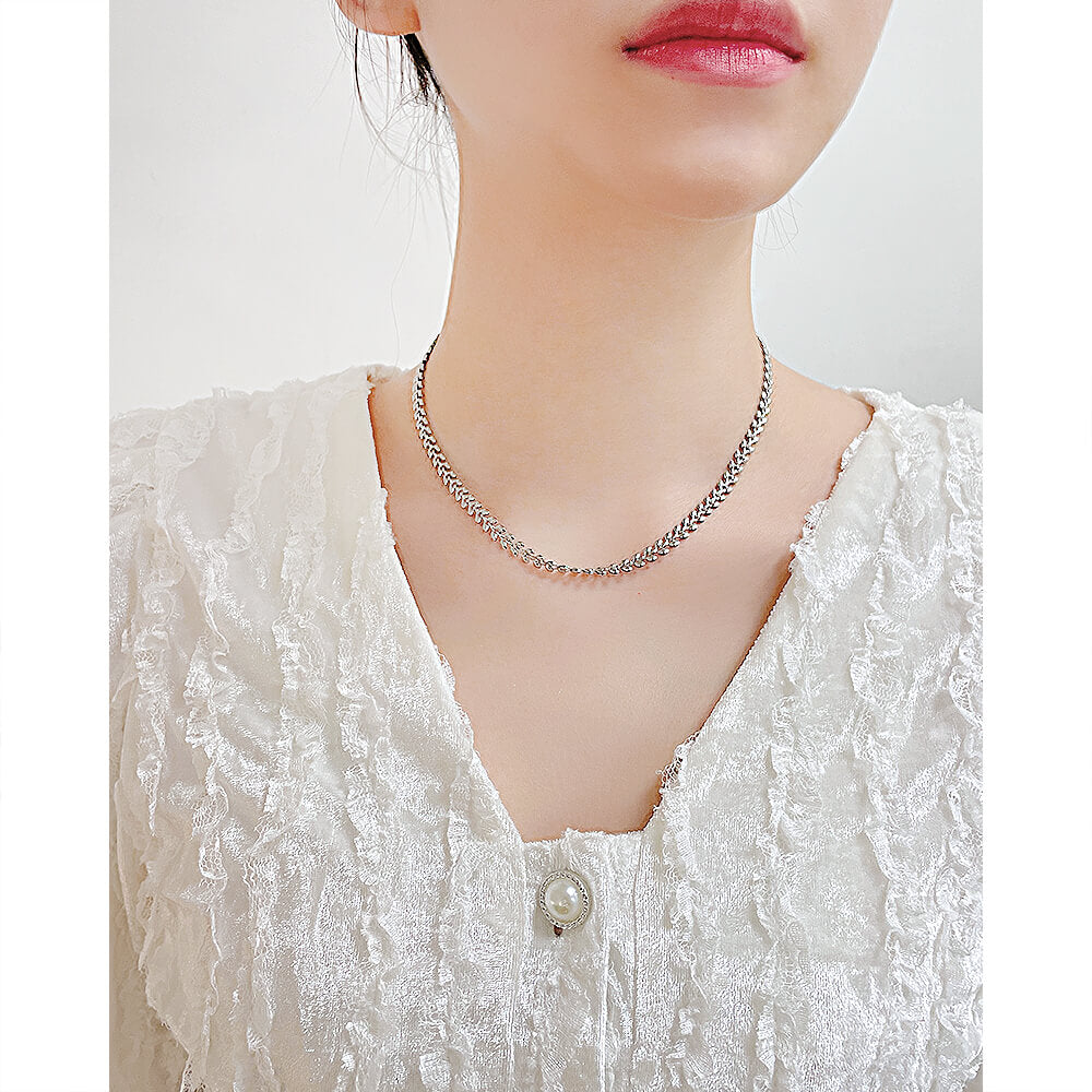 AG Nature Inspired Gold Vines Stainless Steel Necklace - AGCHEN JEWELRY,necklace
