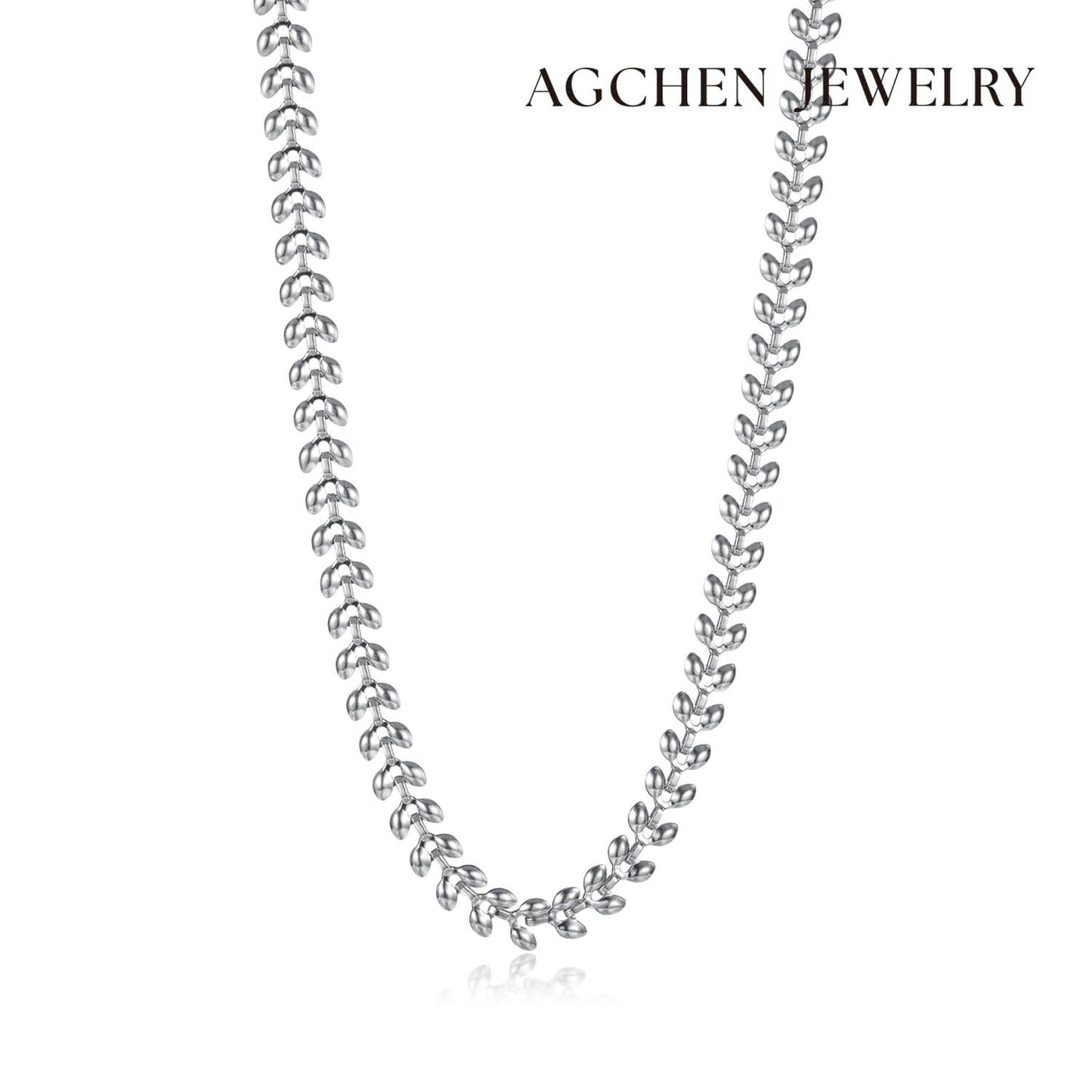 AG Nature Inspired Gold Vines Stainless Steel Necklace - AGCHEN JEWELRY,necklace