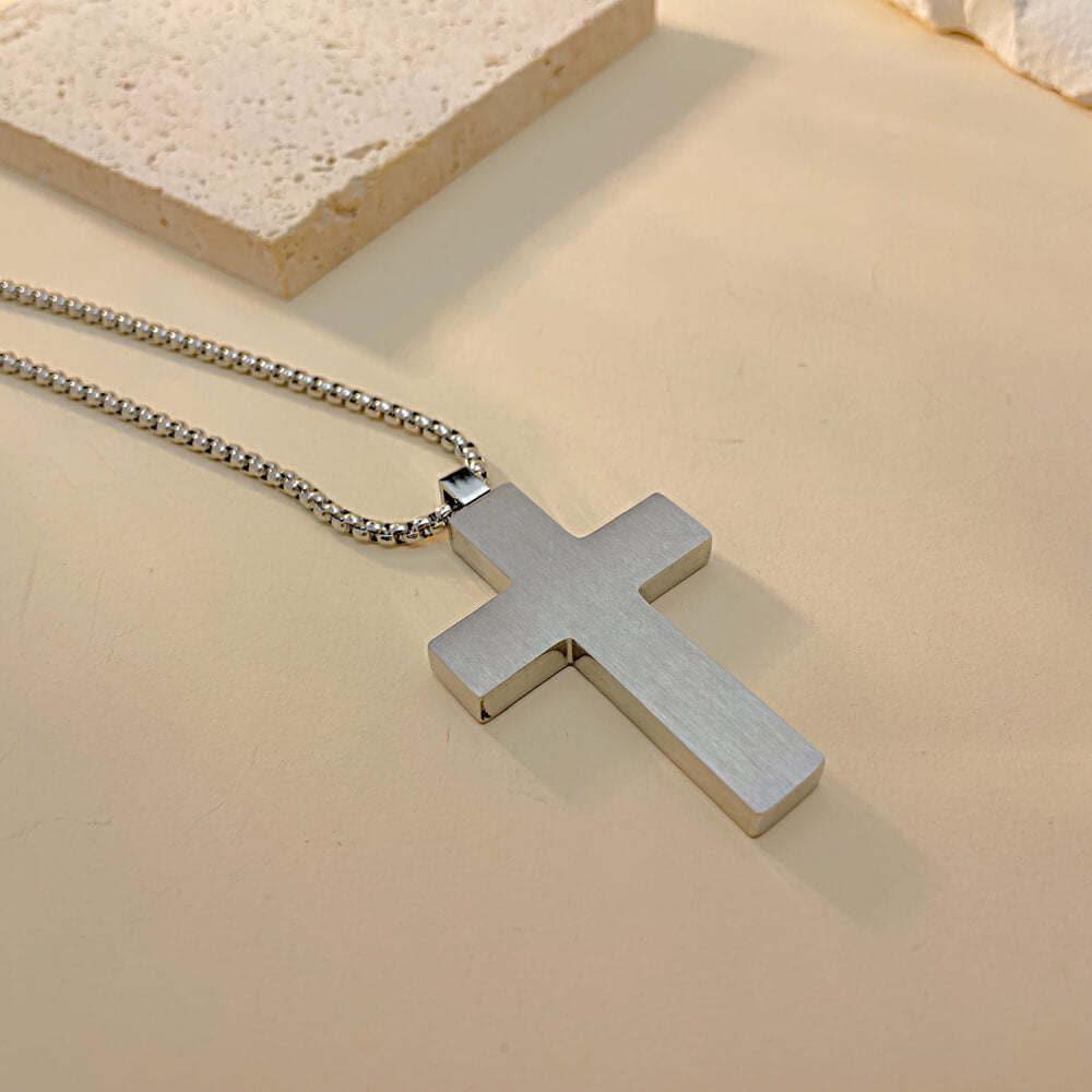 AG Lovely Mary & Nun Cross Pendant Necklace - AGCHEN JEWELRY,men necklace