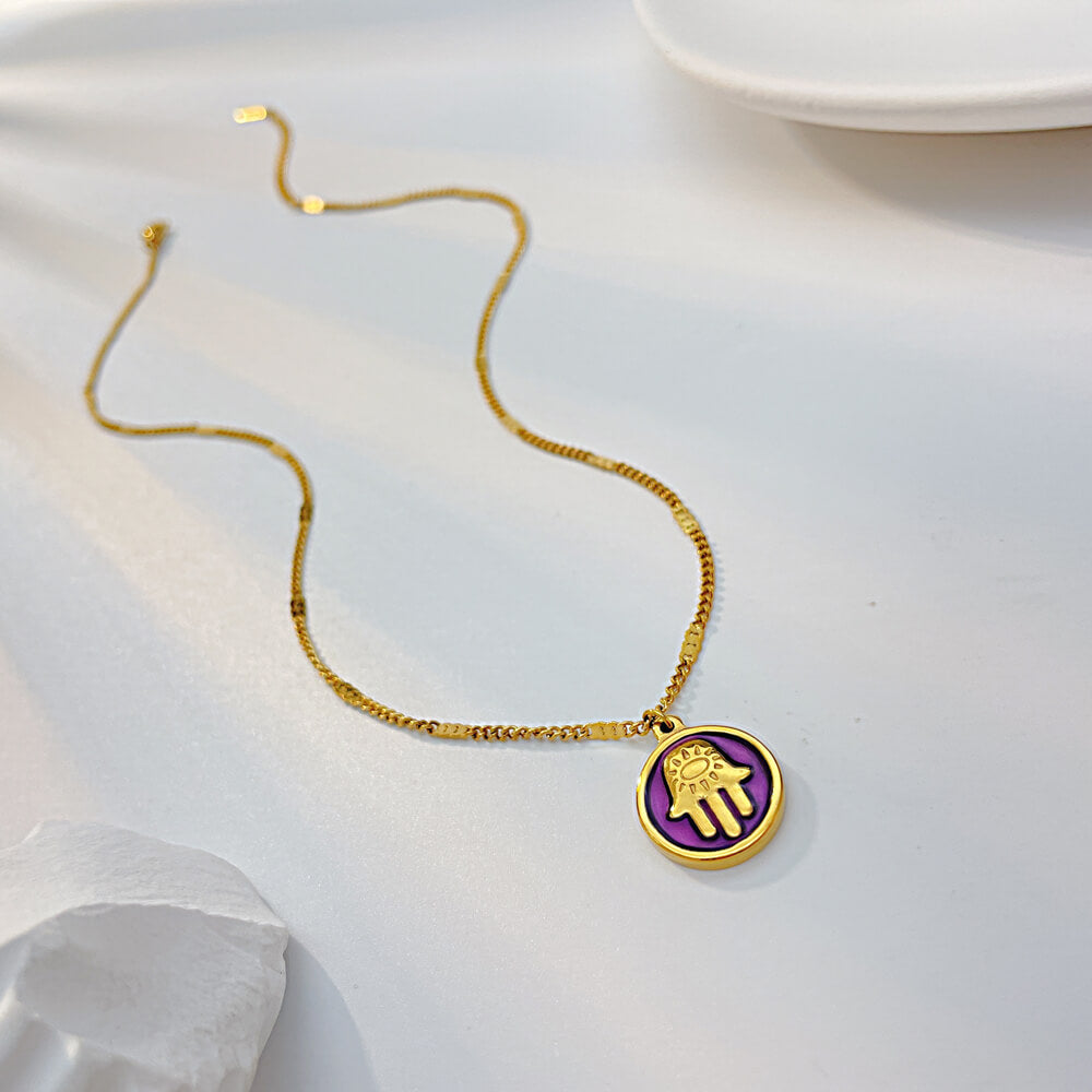 AG Hamlet and Ramah's Guardian And Blessing Gold Pendant Necklace - AGCHEN JEWELRY,necklace