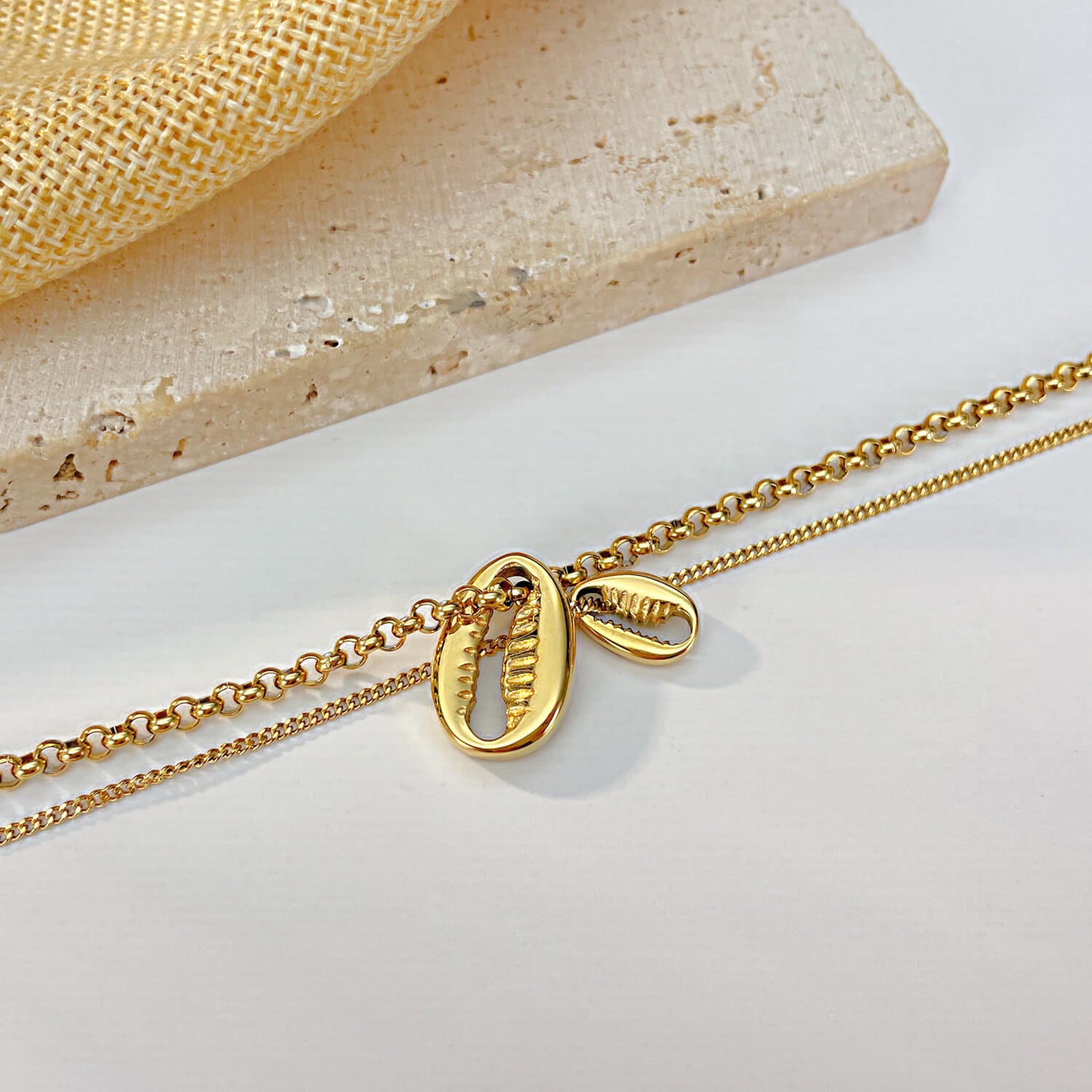 AG Gold Twins Sprouting Seeds Pendant Necklace - AGCHEN JEWELRY,necklace
