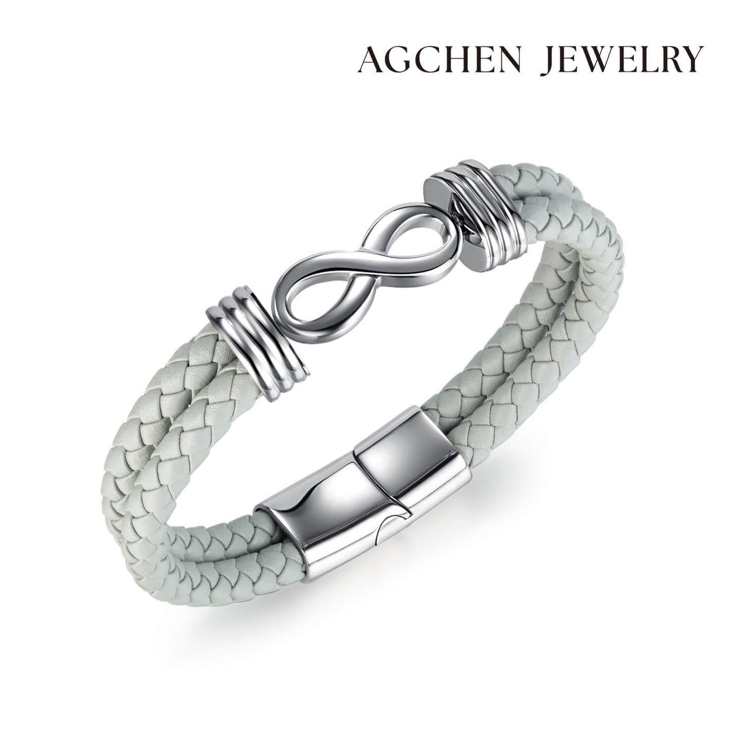 AG Mens Stainless Steel Infinity Symbol Bracelet For Eternal Friendship - AGCHEN JEWELRY,man bracelet