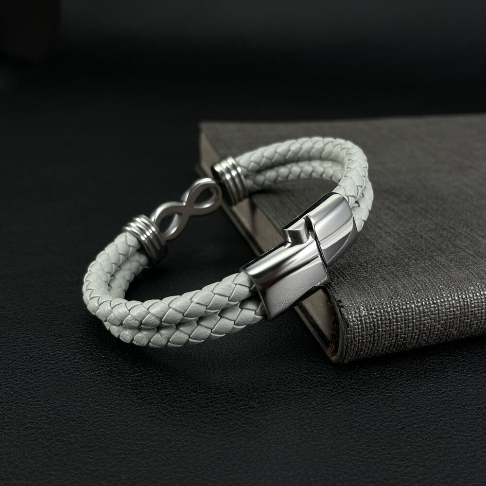 AG Mens Stainless Steel Infinity Symbol Bracelet For Eternal Friendship - AGCHEN JEWELRY,man bracelet