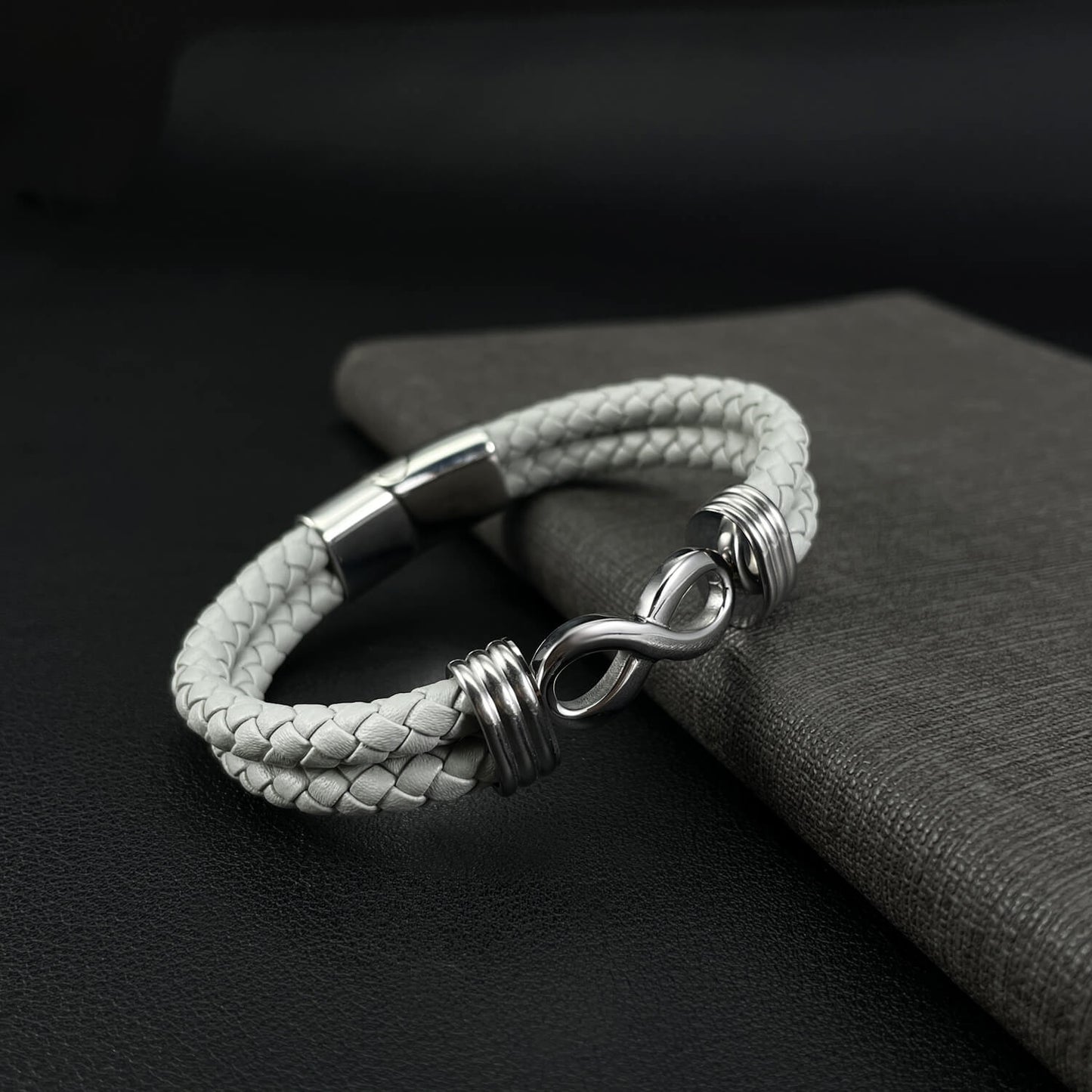 AG Mens Stainless Steel Infinity Symbol Bracelet For Eternal Friendship - AGCHEN JEWELRY,man bracelet