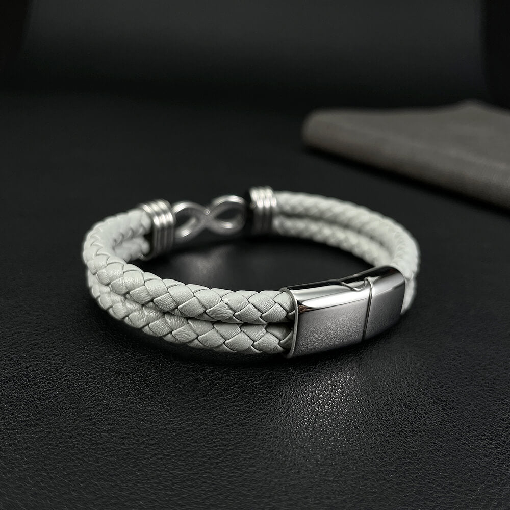 AG Mens Stainless Steel Infinity Symbol Bracelet For Eternal Friendship - AGCHEN JEWELRY,man bracelet