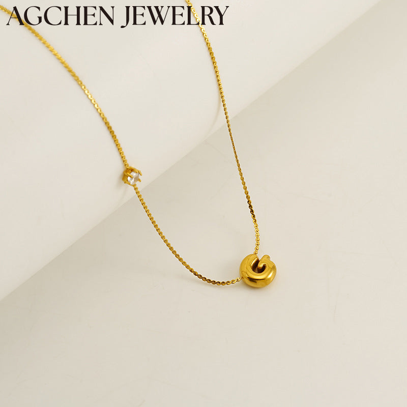 AG Cute Little Letter Necklace