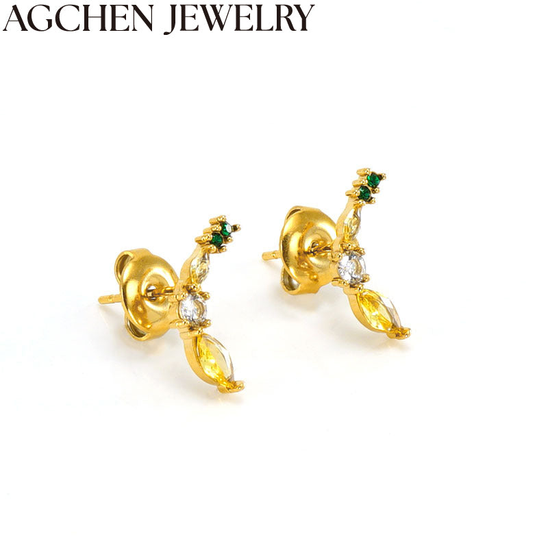 AG Cute Banana Stud Earrings