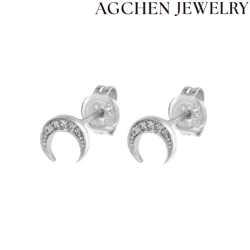 AG Charming Moon Earrings