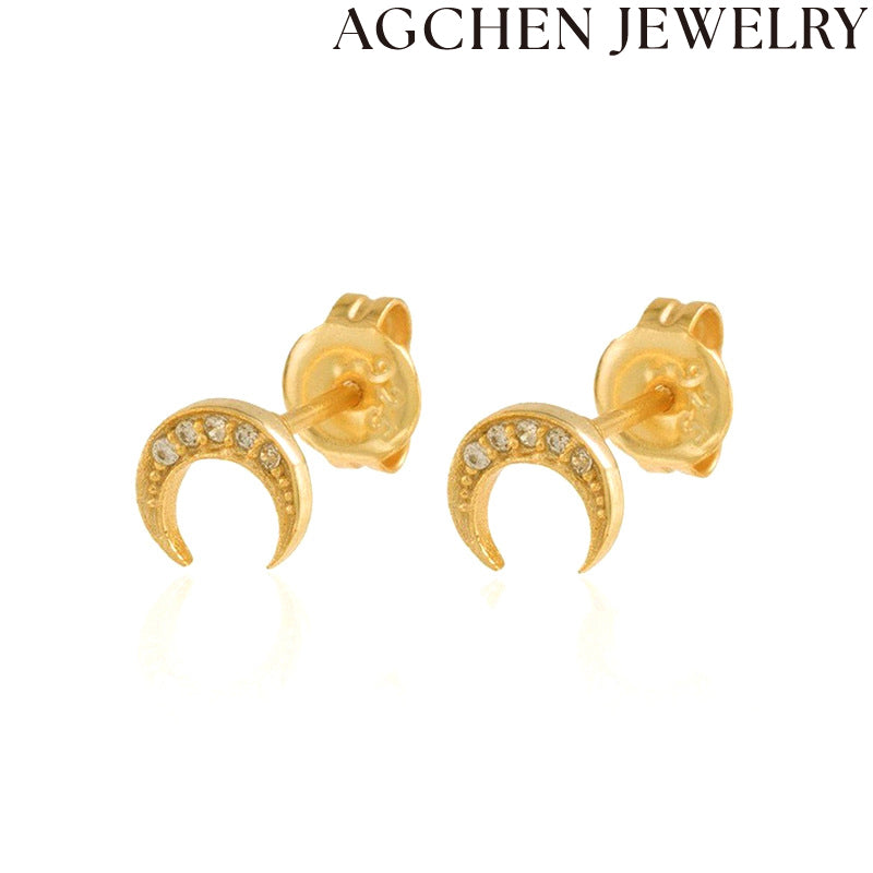 AG Charming Moon Earrings