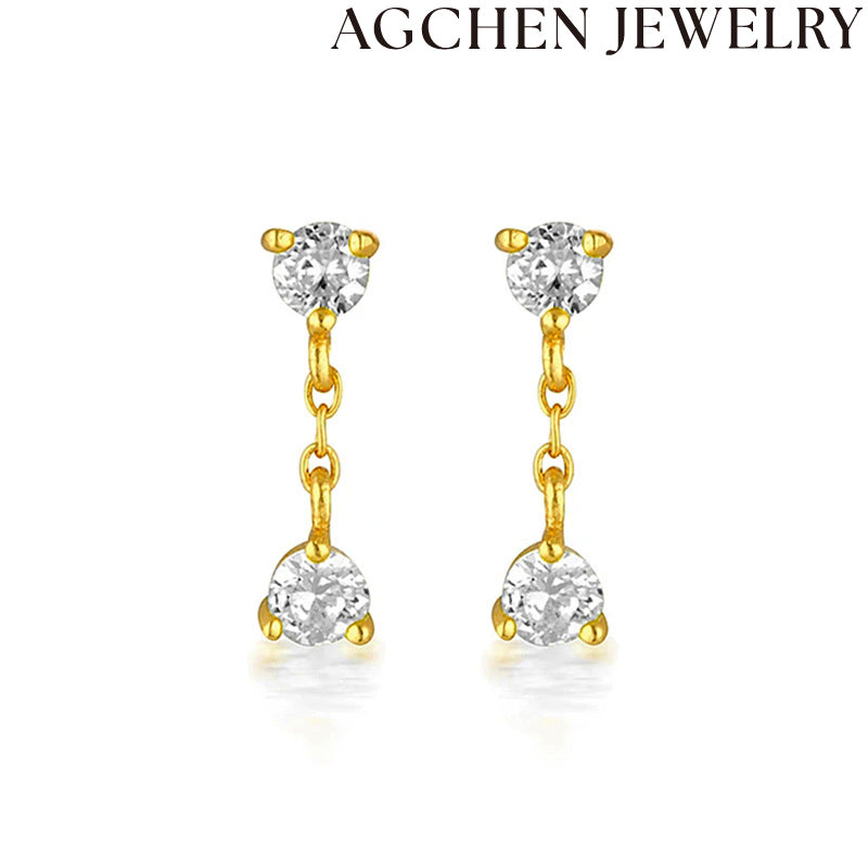 AG Colorful Zirconia Earrings