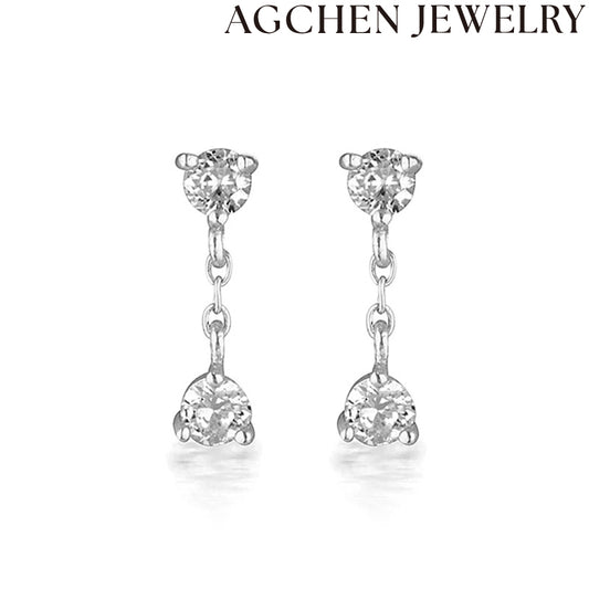 AG Colorful Zirconia Earrings