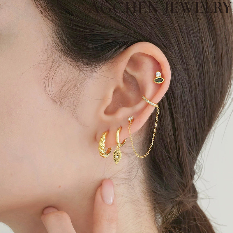 AG Fish-Shaped Copper Earrings