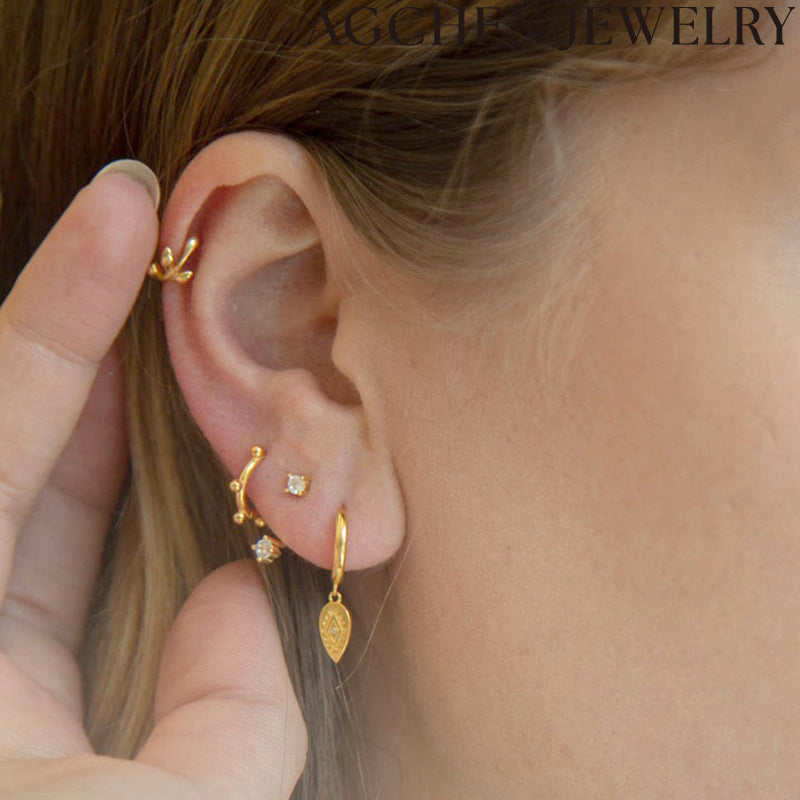AG Fish-Shaped Copper Earrings