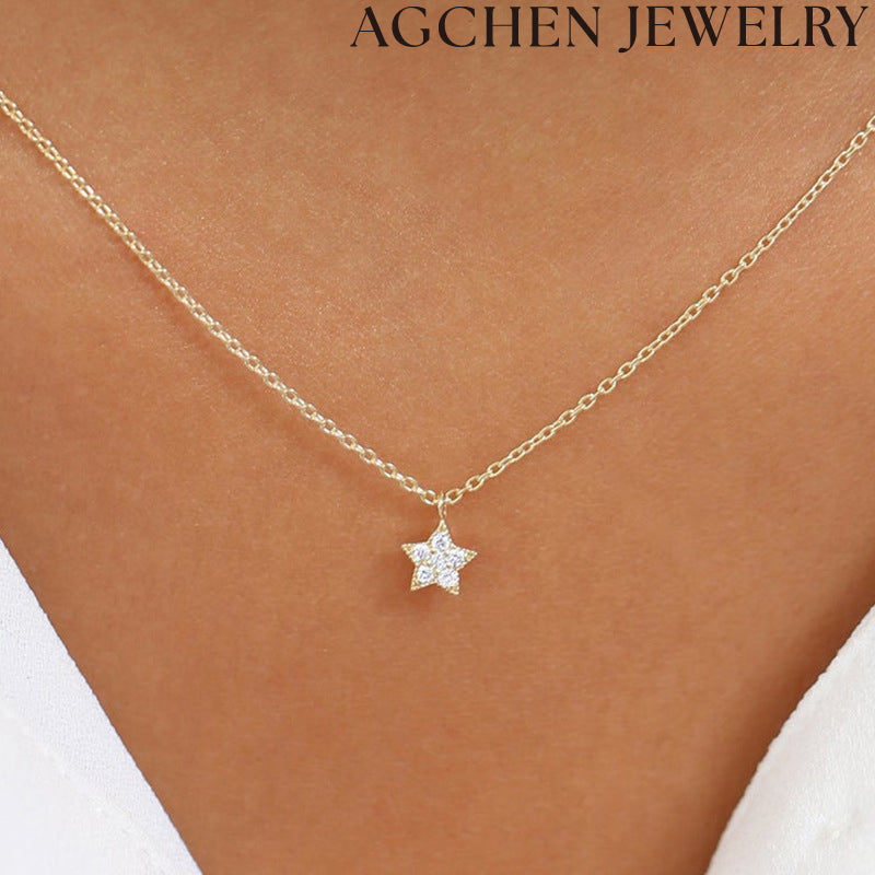 AG Star Zircon Necklace