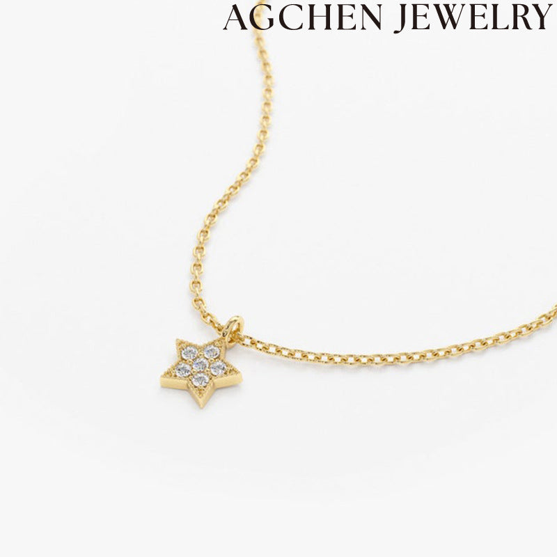 AG Star Zircon Necklace