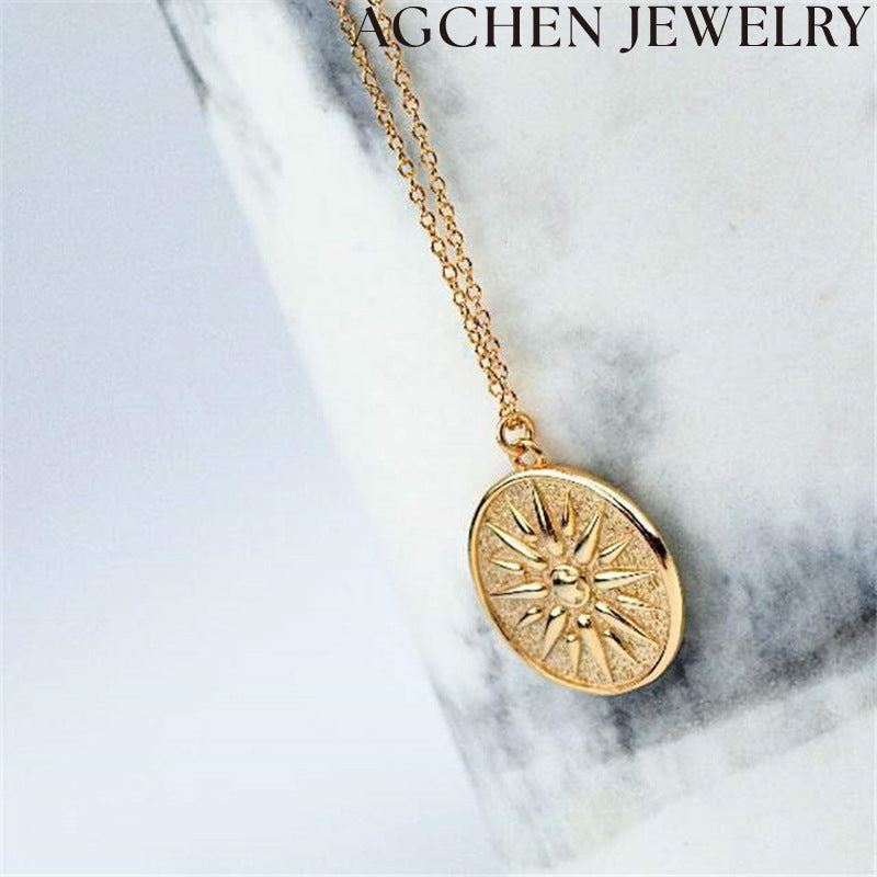 AG Round Sun Necklace